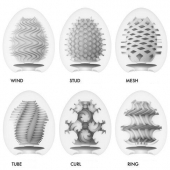 Набор из 6 мастурбаторов Tenga EGG IV с различным рельефом - Tenga - в Архангельске купить с доставкой