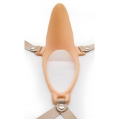 Телесный эректор-ложечка с фиксацией на ремешках MEN STYLE - LOVETOY (А-Полимер) - в Архангельске купить с доставкой