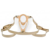 Телесный эректор-ложечка с фиксацией на ремешках MEN STYLE - LOVETOY (А-Полимер) - в Архангельске купить с доставкой