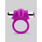 Лиловое виброкольцо с пультом ДУ Remote Control Cock Ring - Happy Rabbit - в Архангельске купить с доставкой