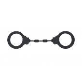 Черные силиконовые наручники Suppression - Lola Games - купить с доставкой в Архангельске