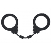 Черные силиконовые наручники Suppression - Lola Games - купить с доставкой в Архангельске