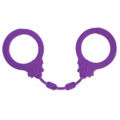 Фиолетовые силиконовые наручники Suppression - Lola Games - купить с доставкой в Архангельске