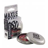 Экстремально тонкие презервативы в железном кейсе MAXUS Extreme Thin - 3 шт. - Maxus - купить с доставкой в Архангельске