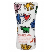 Мастурбатор-туба Keith Haring Soft Tube CUP - Tenga - в Архангельске купить с доставкой