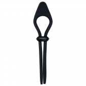 Черное эрекционное лассо с вибропулей Black Tie Affair - Zero Tolerance - в Архангельске купить с доставкой