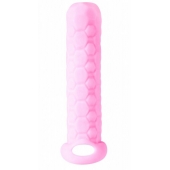 Розовый фаллоудлинитель Homme Long - 13,5 см. - Lola Games - в Архангельске купить с доставкой