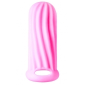 Розовый фаллоудлинитель Homme Wide - 11 см. - Lola Games - в Архангельске купить с доставкой