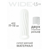 Белый фаллоудлинитель Homme Wide - 13 см. - Lola Games - в Архангельске купить с доставкой