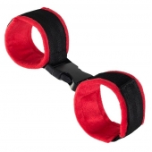 Красно-черные велюровые оковы Anonymo - ToyFa - купить с доставкой в Архангельске