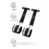 Черно-серебристые фиксаторы для рук на дверь Anonymo - ToyFa - купить с доставкой в Архангельске