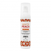 Разогревающее массажное масло Gourmet White Peach Organic с органическими ингредиентами - 50 мл. - Exsens - купить с доставкой в Архангельске