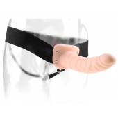 Полый страпон 8  Hollow Strap-On телесного цвета - 19 см. - Pipedream - купить с доставкой в Архангельске