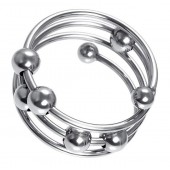 Большое металлическое кольцо под головку пениса - ToyFa - купить с доставкой в Архангельске