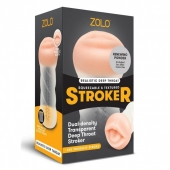 Мастурбатор-ротик ZOLO DEEP THROAT - Zolo - в Архангельске купить с доставкой