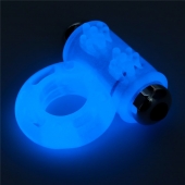 Голубое, светящееся в темноте эрекционное виброкольцо Lumino Play Vibrating Penis Ring - Lovetoy - в Архангельске купить с доставкой