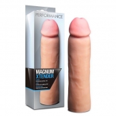 Телесная фаллическая насадка на пенис Magnum Xtender - 23 см. - Blush Novelties - в Архангельске купить с доставкой
