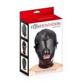 Маска-шлем с отверстием для рта и съемными шорами - Fetish Tentation - купить с доставкой в Архангельске