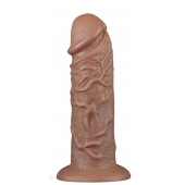 Коричневый фаллоимитатор Cubby dildo - 26,6 см. - Lovetoy
