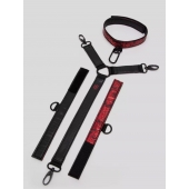 Ошейник с наручниками Reversible Faux Leather Collar and Wrist - Fifty Shades of Grey - купить с доставкой в Архангельске