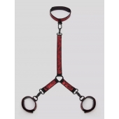 Ошейник с наручниками Reversible Faux Leather Collar and Wrist - Fifty Shades of Grey - купить с доставкой в Архангельске