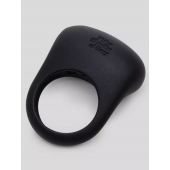 Черное эрекционное виброкольцо Sensation Rechargeable Vibrating Love Ring - Fifty Shades of Grey - в Архангельске купить с доставкой