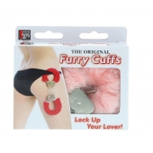Металлические наручники с розовой меховой опушкой METAL HANDCUFF WITH PLUSH PINK - Dream Toys - купить с доставкой в Архангельске