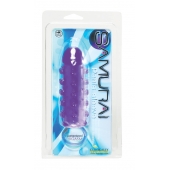 Закрытая фиолетовая насадка с пупырышками SAMURAI PENIS SLEEVE PURPLE - 14,5 см. - NMC - в Архангельске купить с доставкой