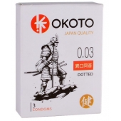 Презервативы с точками OKOTO Dotted - 3 шт. - Sitabella - купить с доставкой в Архангельске