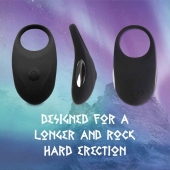Черное эрекционное виброкольцо Thor Cockring - FeelzToys - в Архангельске купить с доставкой