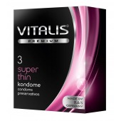 Ультратонкие презервативы VITALIS PREMIUM super thin - 3 шт. - Vitalis - купить с доставкой в Архангельске