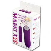 Розовая вибропуля Magic X20 с дистанционным пультом управления 20 режимами вибрации - Baile