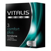 Контурные презервативы VITALIS PREMIUM comfort plus - 3 шт. - Vitalis - купить с доставкой в Архангельске