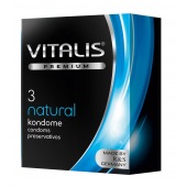 Классические презервативы VITALIS PREMIUM natural - 3 шт. - Vitalis - купить с доставкой в Архангельске