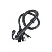 Длинный кожаный кнут с хлопушками на конце - ToyFa - купить с доставкой в Архангельске