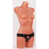 Универсальные черные трусики для страпона - БДСМ Арсенал - купить с доставкой в Архангельске