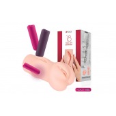 Телесный вибромастурбатор-вагина Dream Auto - KOKOS - в Архангельске купить с доставкой