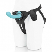 Голубая изогнутая насадка 6in Remote Control Ripple P-Spot G-Spot на черных трусиках - 16 см. - Pegasus - купить с доставкой в Архангельске
