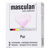 Супертонкие презервативы Masculan Pur - 3 шт. - Masculan - купить с доставкой в Архангельске
