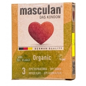 Экологически чистые презервативы Masculan Organic - 3 шт. - Masculan - купить с доставкой в Архангельске