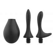 Черный анальный душ Nexus Anal Douche Set с 2 сменными насадками - Nexus Range - купить с доставкой в Архангельске