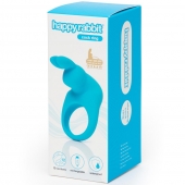 Голубое эрекционное виброкольцо Happy Rabbit Rechargeable Rabbit Cock Ring - Happy Rabbit - в Архангельске купить с доставкой