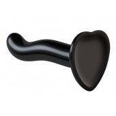 Черный фаллоимитатор-насадка Strap-On-Me P G spot Dildo size S - 16,4 см. - Strap-on-me - купить с доставкой в Архангельске