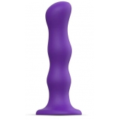 Фиолетовая насадка Strap-On-Me Dildo Geisha Balls size XL - Strap-on-me - купить с доставкой в Архангельске