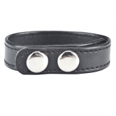 Кольцо на пенис SNAP COCK RING из искусственной кожи на клепках - BlueLine - в Архангельске купить с доставкой