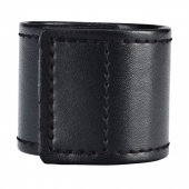 Хомут-утяжка для мошонки из искусственной кожи на липучке VELCRO BALL STRETCHER- 4 см. - BlueLine - в Архангельске купить с доставкой