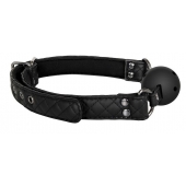 Черный кляп-шарик BALL GAG DIAMOND - Dream Toys - купить с доставкой в Архангельске