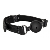 Черный кляп-шарик BALL GAG DIAMOND - Dream Toys - купить с доставкой в Архангельске