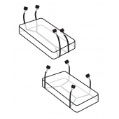 Фиксаторы для кровати WRAPAROUND MATTRESS RESTRAIN - Pipedream - купить с доставкой в Архангельске