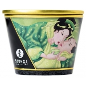 Массажная свеча Exotic Green Tea с ароматом зелёного чая - 170 мл. - Shunga - купить с доставкой в Архангельске